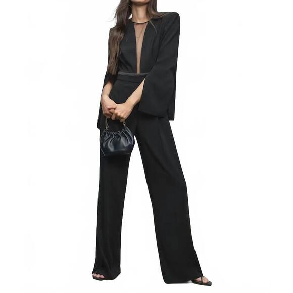 REISS Pants - NEW REISS evora split sleeve jumpsuit in black